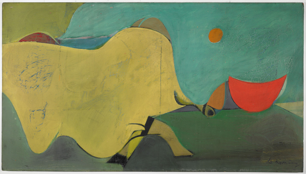 Willem de Kooning (American, born the Netherlands. 1904-1997) Untitled (The Cow Jumps Over the Moon) 1937-38 Oil on masonite 20 1/2 x 36 5/8" (52 x 93 cm) Harvard Art Museums/Fogg Museum. Gift of Dr. Ernest G. Stillman, Class of 1907, by exchange © 2011 The Willem de Kooning Foundation/Artists Rights Society (ARS), New York