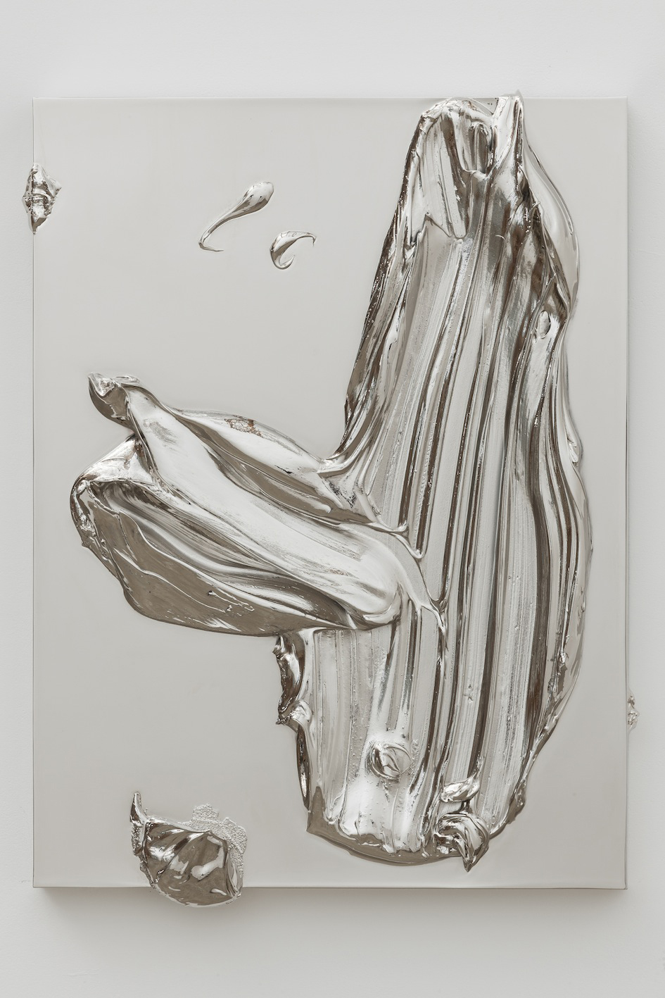 Jason Martin, Mai-suma, 2013, Nickel, Approx. 60 x 45.1 x 4.4 cm, © the artist; Courtesy, Lisson Gallery, London