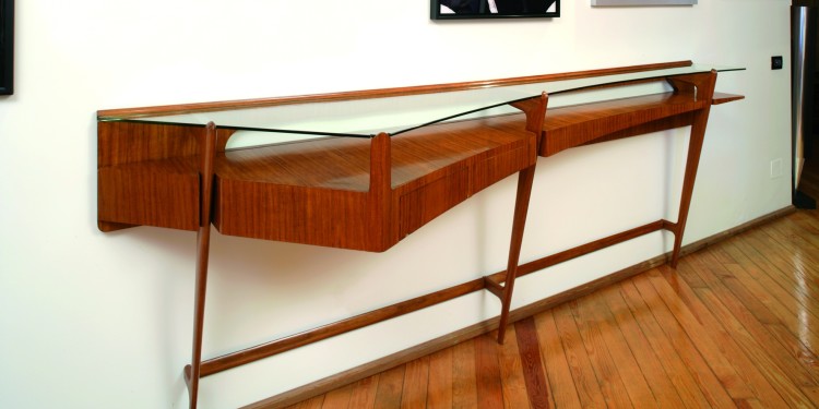 Ico Parisi Italian Walnut Console, Italy 1951 Courtesy of Galleria Rossella Colombari, Italy