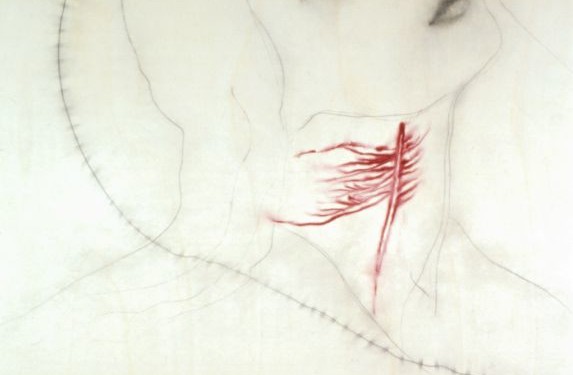 Nuove anatomie, 2002 - matita e pigmento su tavola cm 251x185_1
