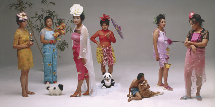 Wang Qingsong Chinese, born 1966 New Women, 2000 Chromogenic printImage: 120 x 220 cm (47 1/4 x 86 5/8 in.) The J. Paul Getty Museum, Los Angeles© Wang Qingsong 2009.18.2