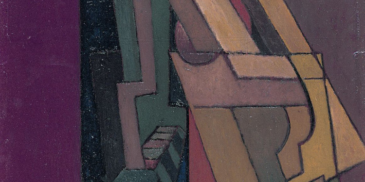 Lawrence Atkinson Astratto, c. 1915-1920. Olio su tavola Arts Council Collection, Southbank Centre, Londra Image courtesy of Arts Council Collection, Southbank Centre, London