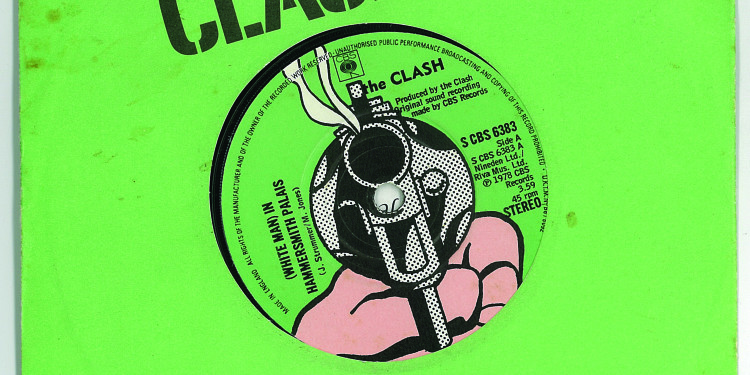 The Clash, (White man) in Hammersmith Palais e.p., 1978, pochette, 18x18, collezione privata Rome