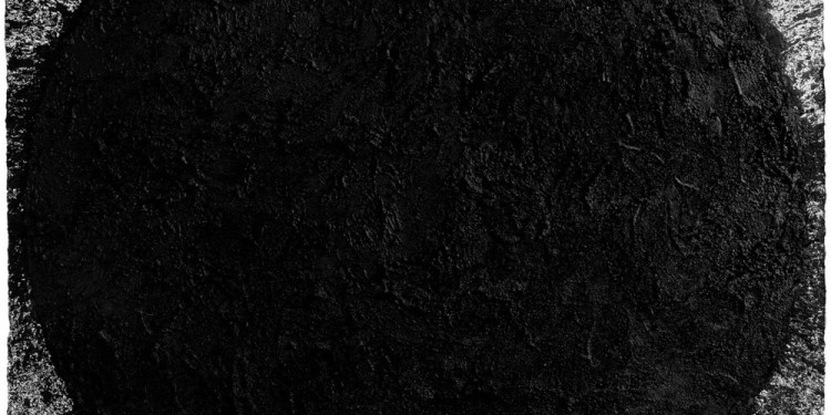 Richard Serra, out-of-round X, 1999, Paintstick on handmade Hiromi paper, 79 ½ x 79 inches, Private Collection. © Richard Serra. Photo: Rob McKeever
