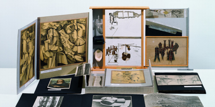 Marcel Duchamp: La Boîte-en-Valise, 1938-1941 Photo © MUMOK, Museum Moderner Kunst Stiftung Ludwig Wien