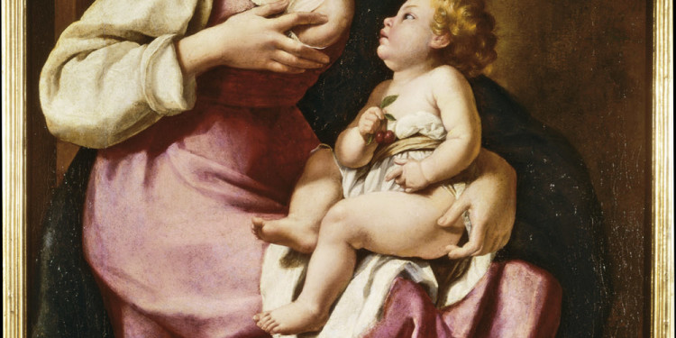 Artemisia Gentileschi La Vergine che allatta il Bambino 1616-18 Olio su tela, cm 118 x 86 Firenze, Galleria Palatina, inv. 1890 n. 2129 © 2011. Foto Scala, Firenze - Su concessione del Ministero per i Beni e le Attività Culturali