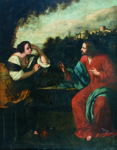 Artemisia Gentileschi Cristo e la samaritana al pozzo Ante 1637 Olio su tela, cm 267,5 x 206 Collezione privata © Collezione Privata