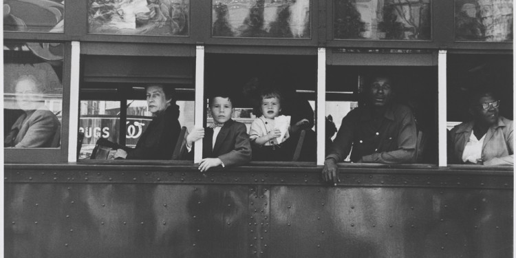 Robert Frank Trolley Car, New Orleans, Louisiana, 1955 Gelatin silver print © Robert Frank, from The Americans