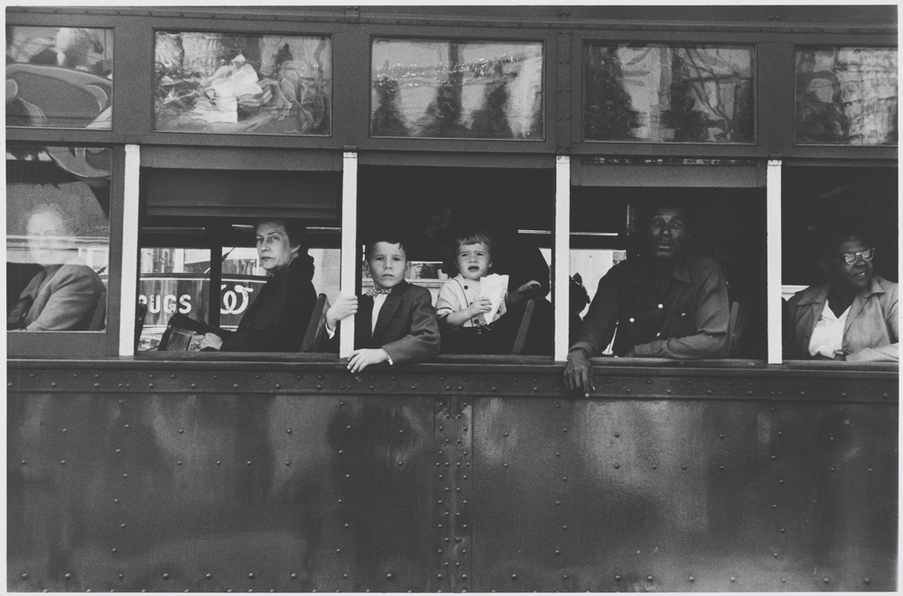 Robert Frank Trolley Car, New Orleans, Louisiana, 1955 Gelatin silver print © Robert Frank, from The Americans Robert Frank Trolley Car, New Orleans, Louisiana, 1955 Gelatin silver print © Robert Frank, from The Americans
