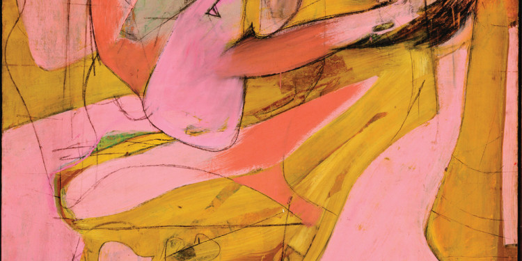 Willem de Kooning (American, born the Netherlands. 1904-1997) Pink Angels c. 1945 Oil and charcoal on canvas 52 x 40" (132.1 x 101.6 cm) Frederick R. Weisman Art Foundation, Los Angeles © 2011 The Willem de Kooning Foundation/Artists Rights Society (ARS), New York