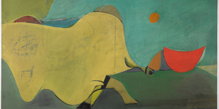 Willem de Kooning (American, born the Netherlands. 1904-1997) Untitled (The Cow Jumps Over the Moon) 1937-38 Oil on masonite 20 1/2 x 36 5/8" (52 x 93 cm) Harvard Art Museums/Fogg Museum. Gift of Dr. Ernest G. Stillman, Class of 1907, by exchange © 2011 The Willem de Kooning Foundation/Artists Rights Society (ARS), New York