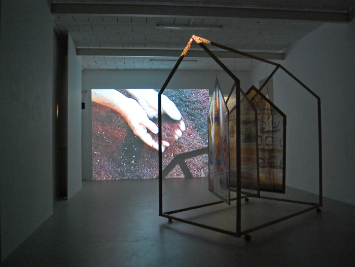 Alina Mnatsakanian, House on Wheels, mixed media installation, 2000
