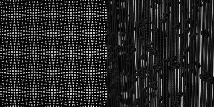 François Morellet Overlap of 4 textures 4°5, 85°5, 94°5, 175°5 (det) Courtesy A arte Studio Invernizzi, Milan © François Morellet by SIAE 2011 Arthur Duff Black stars_M2 (det) Private collection