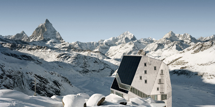 ETH-Studio Monte Rosa with Bearth & Deplazes Architekten AG, New Monte Rosa hut, Valais, Switzerland, 2009 ETH Zürich Corporate Communications photo: © Tonatiuh Ambrosetti