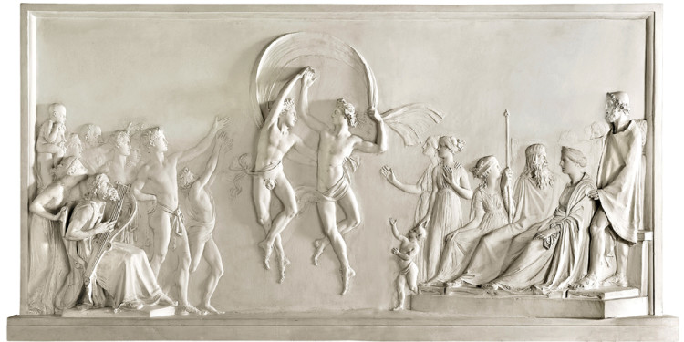 Antonio Canova (Possagno, Treviso 1757 – Venezia 1822) Danza dei figli di Alcinoo, 1790-1792 Gesso, 141 x 281 cm Collezione Fondazione Cariplo