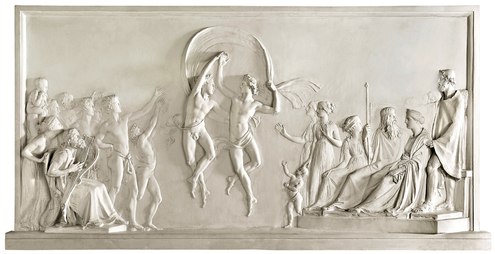 Antonio Canova (Possagno, Treviso 1757 – Venezia 1822) Danza dei figli di Alcinoo, 1790-1792 Gesso, 141 x 281 cm Collezione Fondazione Cariplo