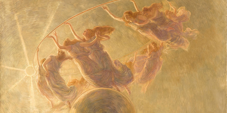 Gaetano Previati (Ferrara 1852 – Lavagna, Genova 1920) La danza delle Ore, 1899 Olio e tempera su tela, 134 x 200 cm Collezione Fondazione Cariplo