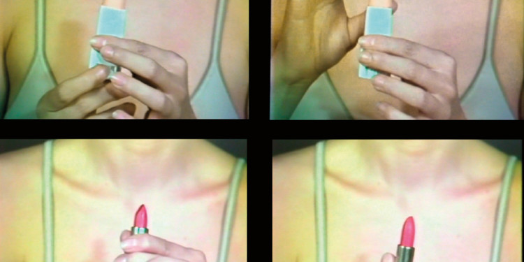 Sanja Iveković. Make Up – Make Down. 1978. Video (color, sound), 5:14 min. The Museum of Modern Art, New York. Gift of Jerry I. Speyer and Katherine G. Farley, Anna Marie and Robert F. Shapiro, Marie-Josée and Henry R. Kravis, and Committee on Media and Performance Art Funds. © 2011 Sanja Iveković