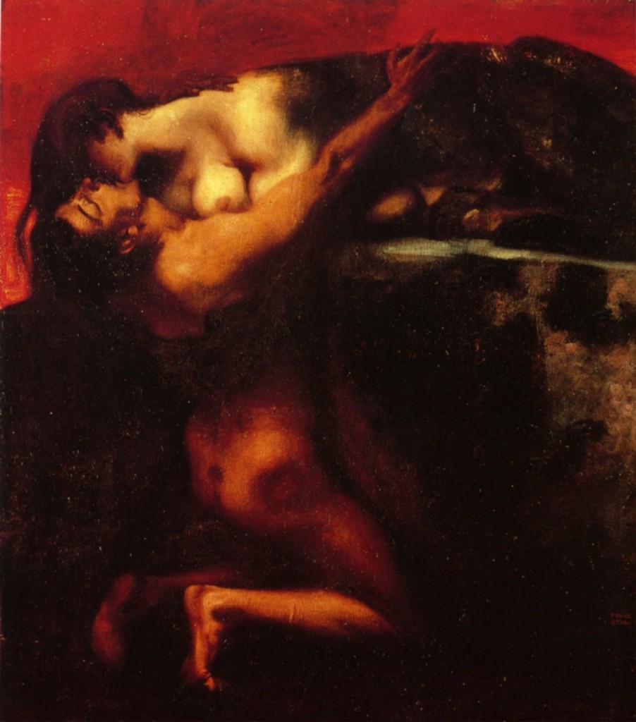 Franz von Stuck, The Kiss of the Sfinx (1895)