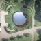 Aerial view - Serpentine Gallery Pavilion 2012 Designed by Herzog & de Meuron & Ai Weiwei © 2012, by Herzog & de Meuron and Ai Weiwei, Kensington Gardens, London, UK