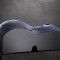 Ararat ll, 2007 160 x 390 x 130 mm sandcast black glass photo. G. Ortegren courtesy of the artist