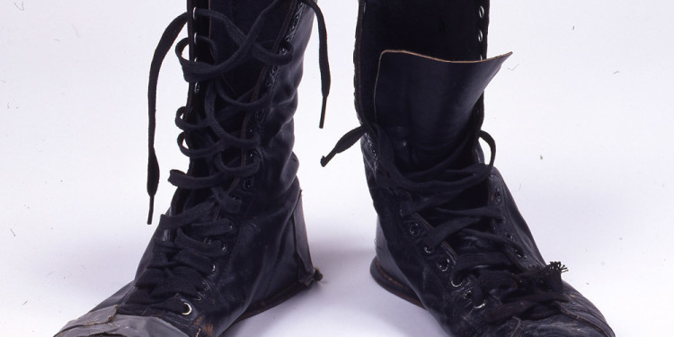 Patti Smith - Date: ca. 1975 Photo: Courtesy of the Rock and Roll Hall of Fame and Museum Description: Patti Smith Boots