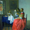 Johannes Vermeer Giovane donna con bicchiere di vino, 1659 – 1660 ca Olio su tela, 78 x 67 cm Herzog Anton Ulrich-Museu, Braunschweig