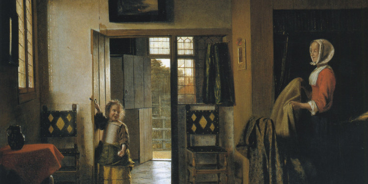 Pieter de Hooch La camera da letto, 1658/1660 ca. Olio su tela, 51 x 60 cm National Gallery of Art, Washington