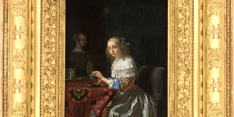 Frans van Mieris Giovane donna con perle, 1658 Olio su tavola, 22 x 17 cm Musée Fabre, Montpellier