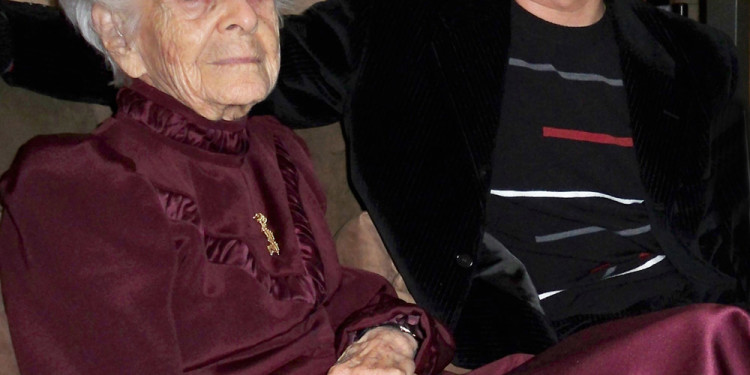 Rita Levi-Montalcini con Donato Di Zio. Roma 2009