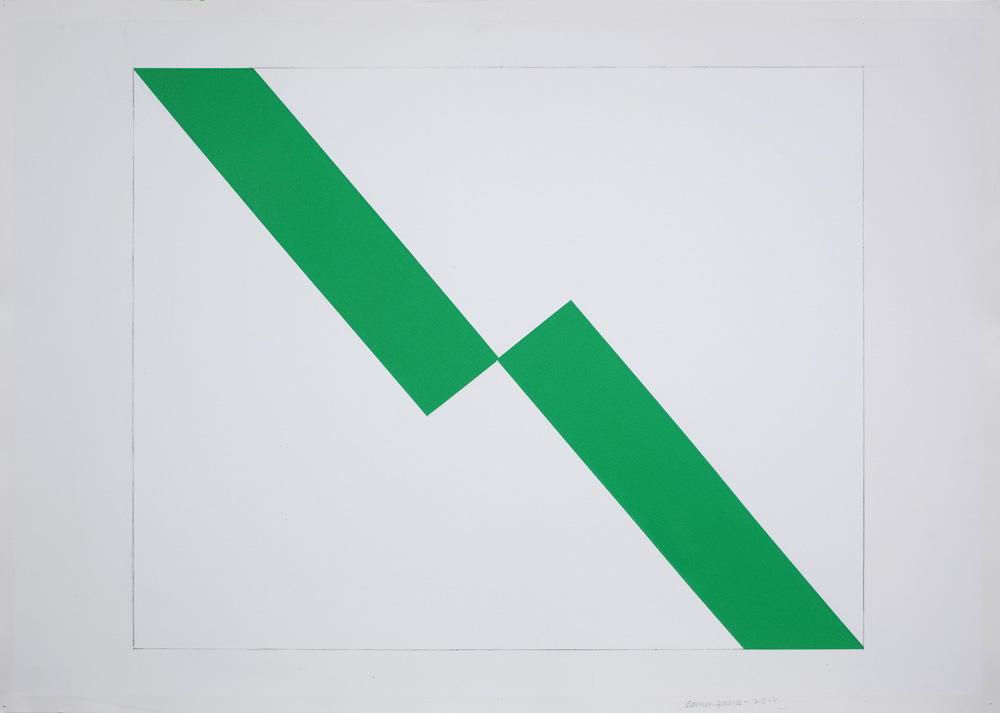 Carmen Herrera Untitled, 2012 Acrylic and pencil on paper Courtesy the artist and Lisson Gallery (image ref #: HERR120017)