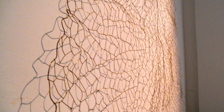 KWANG-HO JEONG, The Leaf 711210, 2007, Copper wire, 210 x 210 cm - a particular piece of artwork
