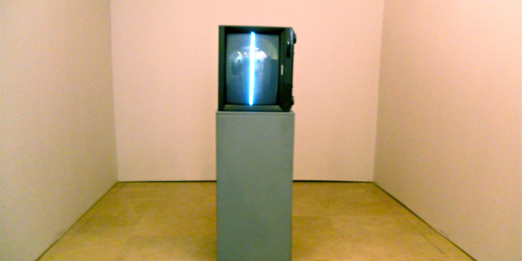 NAM JUNE PAIK - 1963 Zen for TV Video, TV Monitor 150x70x50cm