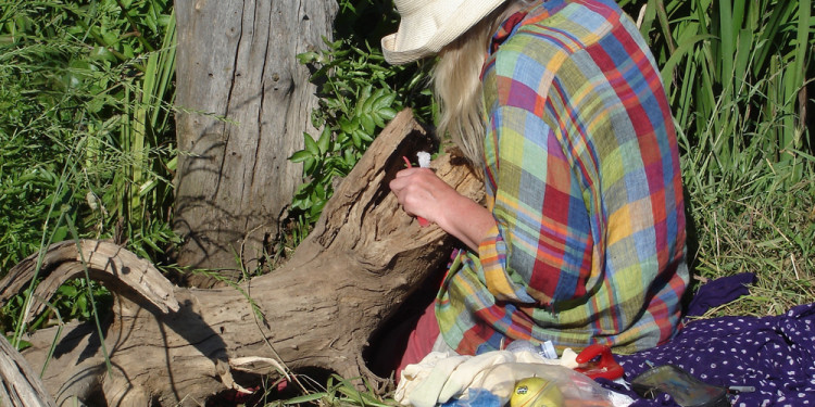 Jill Rock at work, May 13, 2013