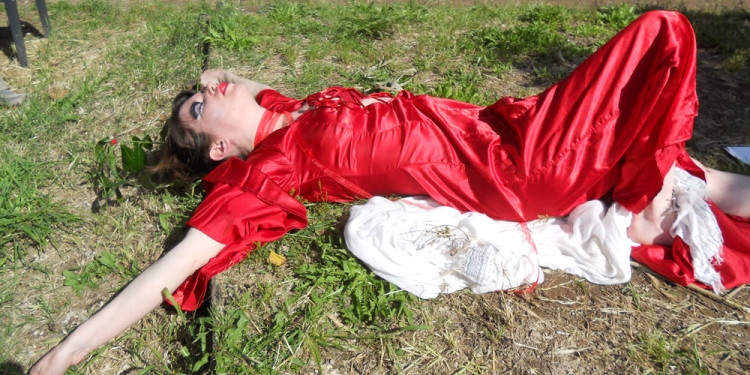 Jo Roberts, performance Altar to the Goddess – Casale Ex Mulino – Caffarella - June 2nd, 2013