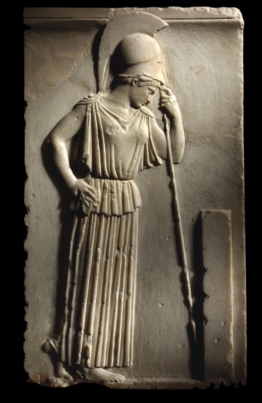   Atena “Pensosa”  460 a.C. circa Marmo pario Provenienza: sud del Partenone, 1888 Atene, Museo dell’Acropoli